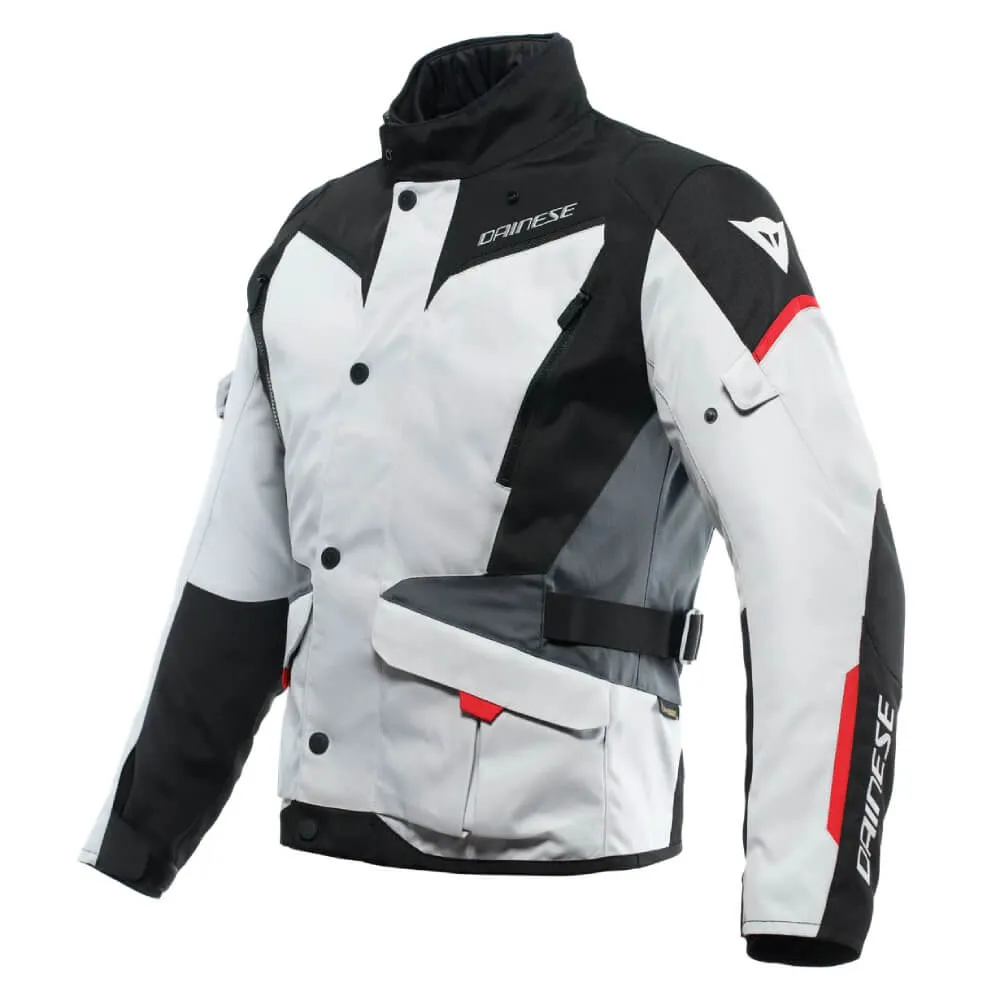 Dainese Tempest 3 D-Dry Jacket Glacier Grey / Black / Lava Red