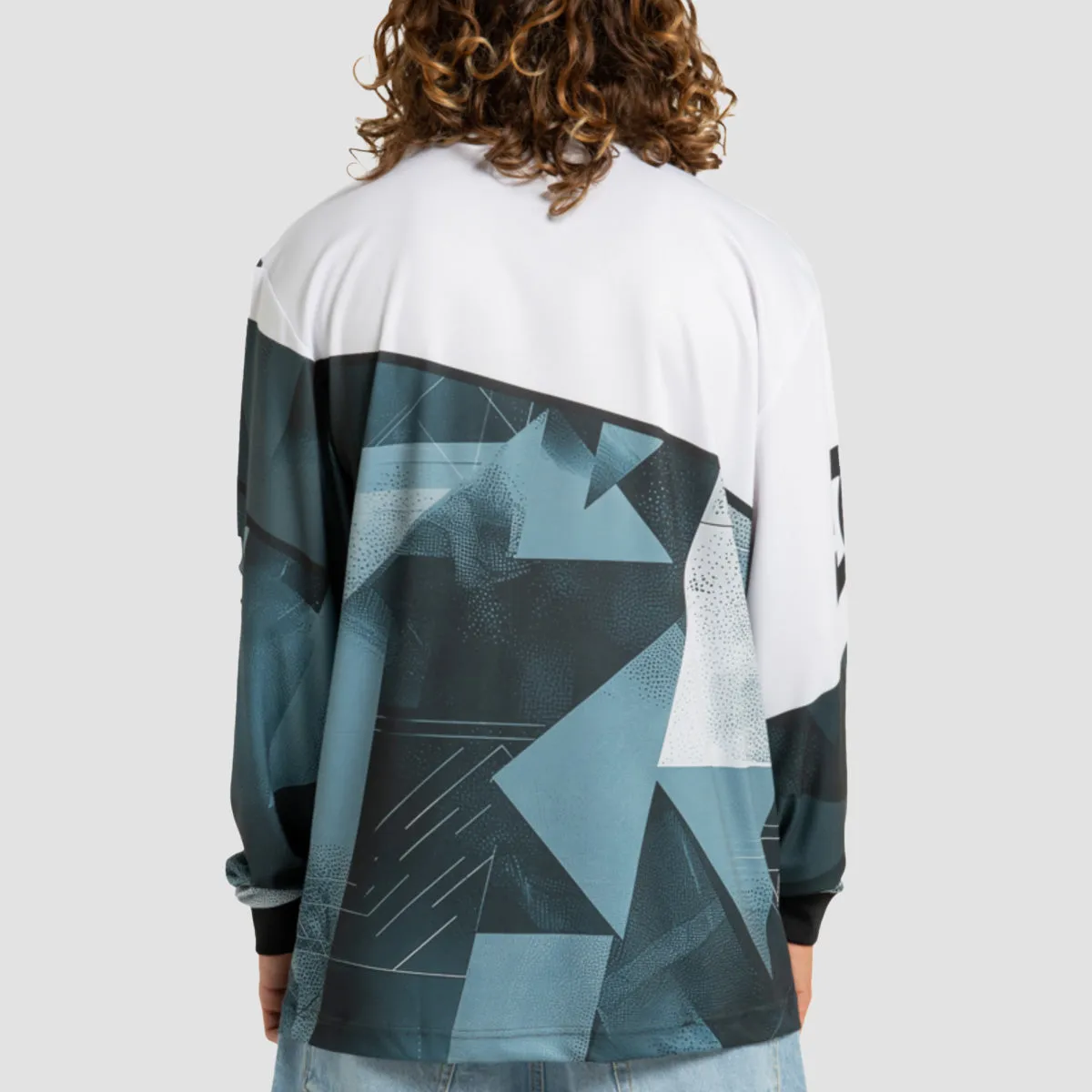 DC Burnout Longsleeve Moto T-Shirt Medium Grey