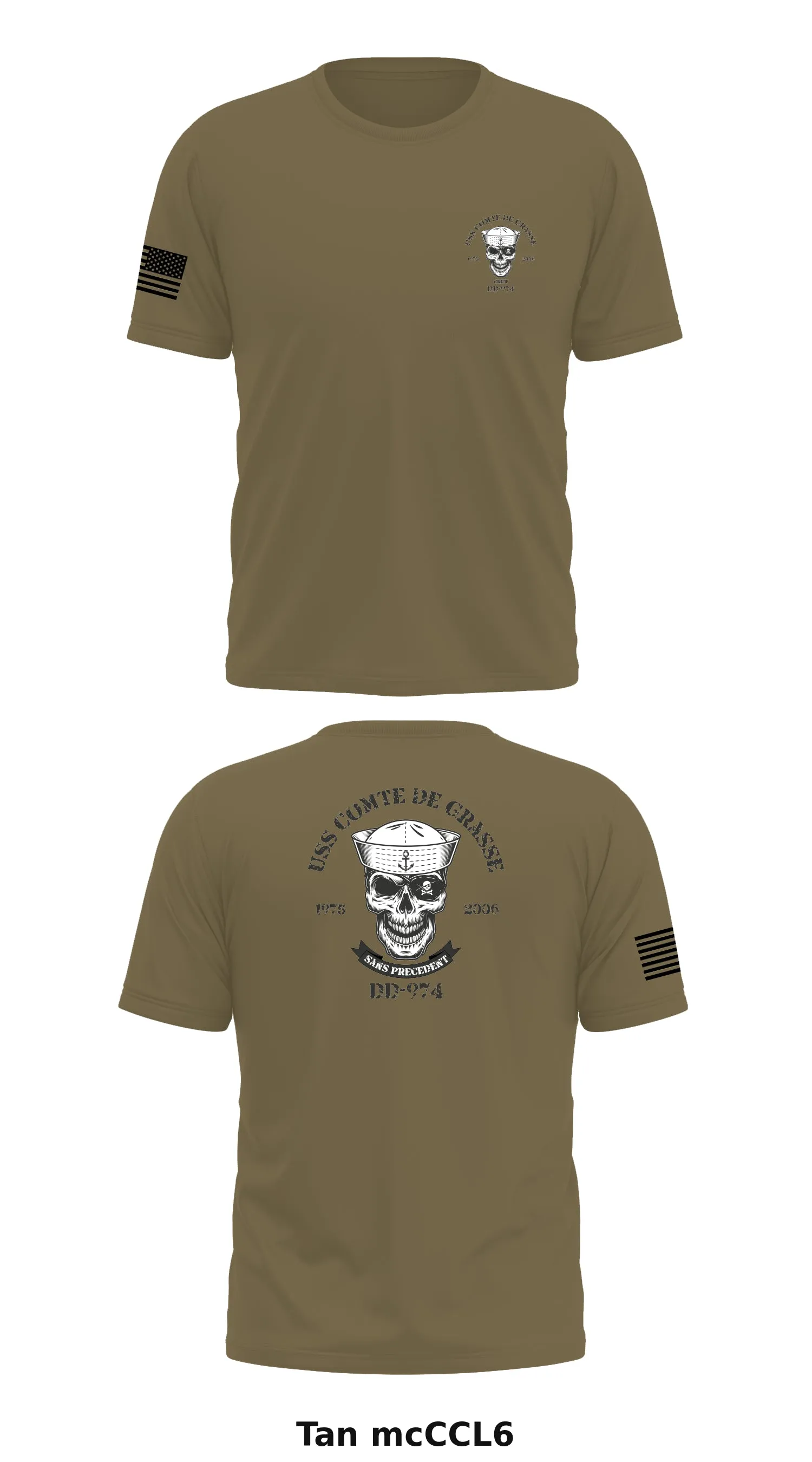 DD-974 Crew Store 1 Core Men's SS Performance Tee - mcCCL6