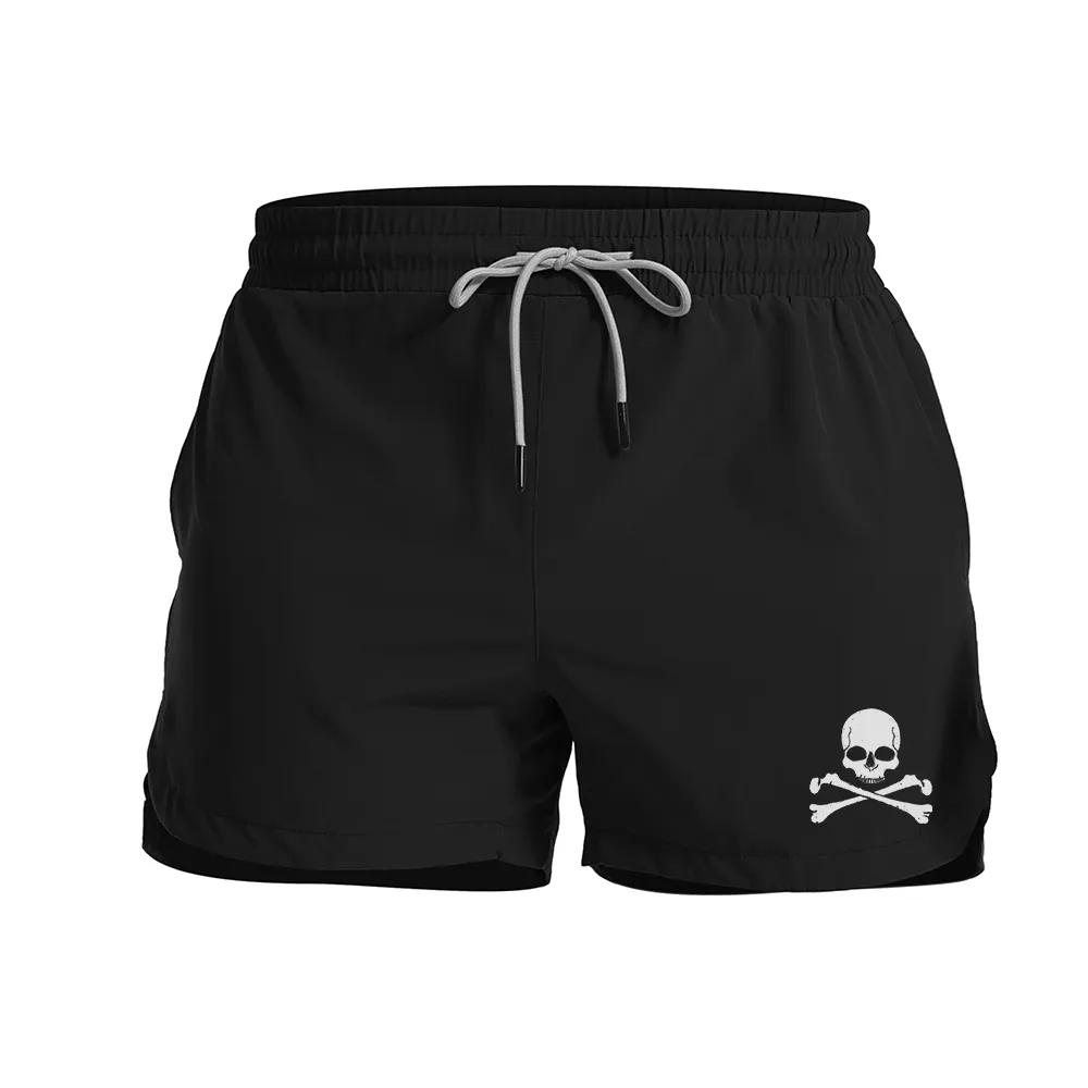 Death Skull Graphic Shorts