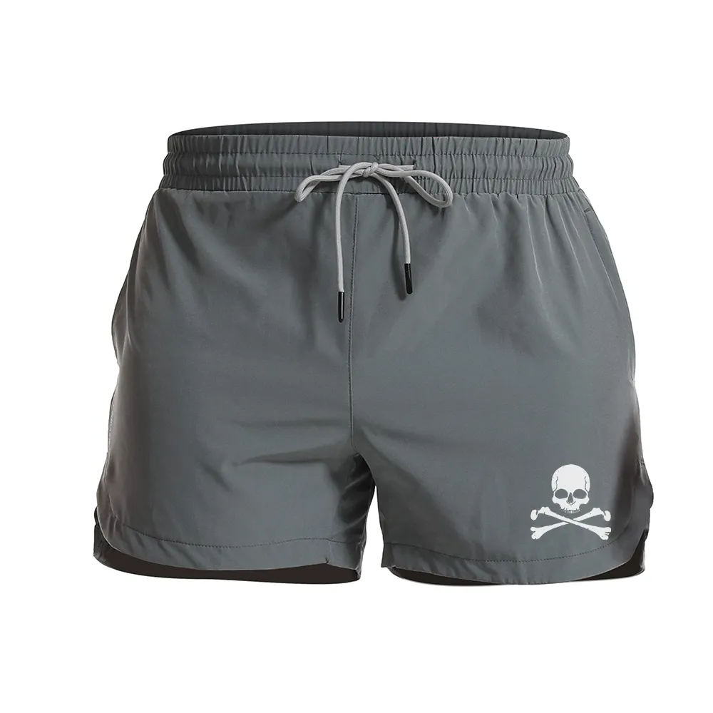 Death Skull Graphic Shorts