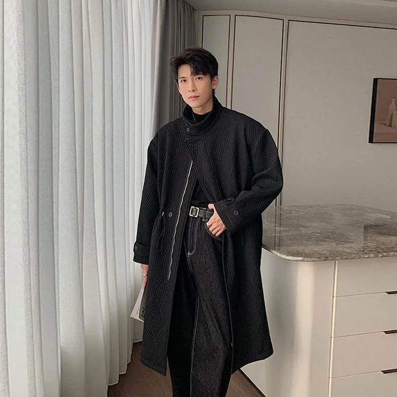 Drawstring Long Coat