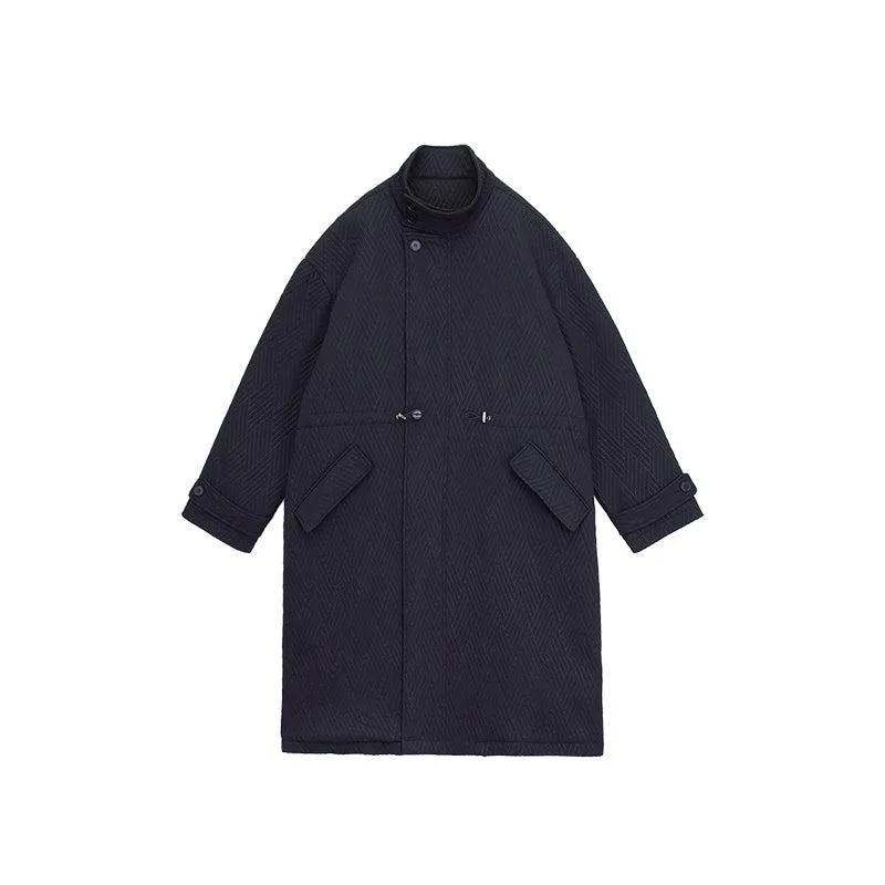 Drawstring Long Coat