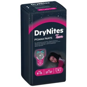 Dry Nites Pyjama Pants Size 8-15 Girls - 9's