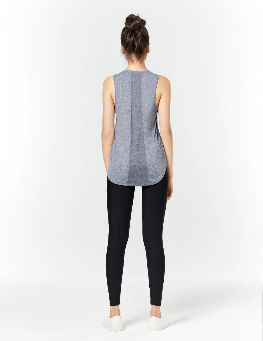 easyoga LA-VEDA Take-in Mesh Core Tights - L1 Black