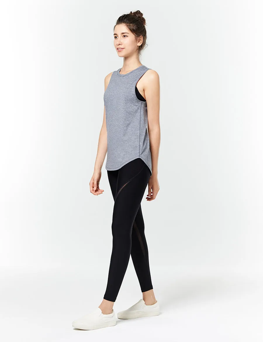 easyoga LA-VEDA Take-in Mesh Core Tights - L1 Black