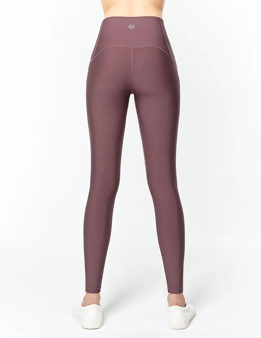 easyoga LA-VEDA Take-in Mesh Core Tights - P16 Misty Purple