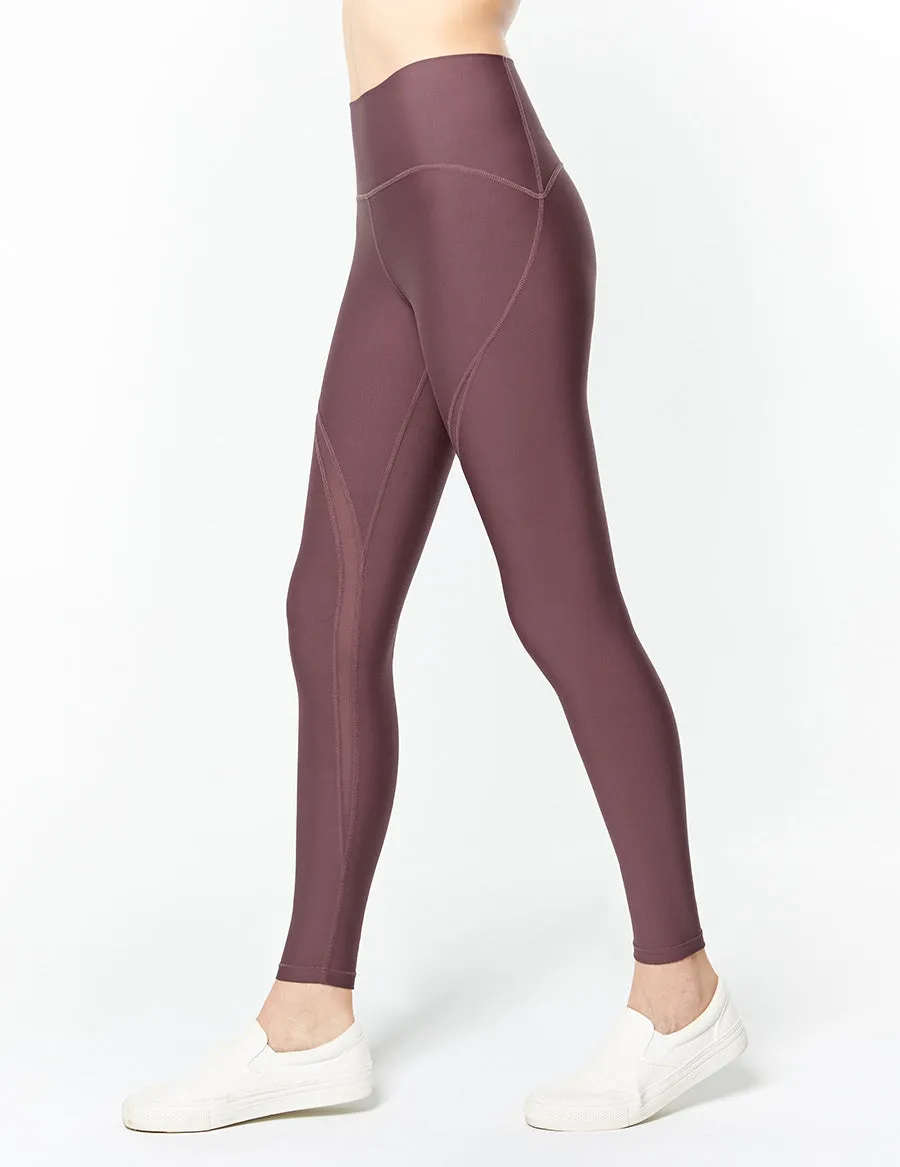 easyoga LA-VEDA Take-in Mesh Core Tights - P16 Misty Purple