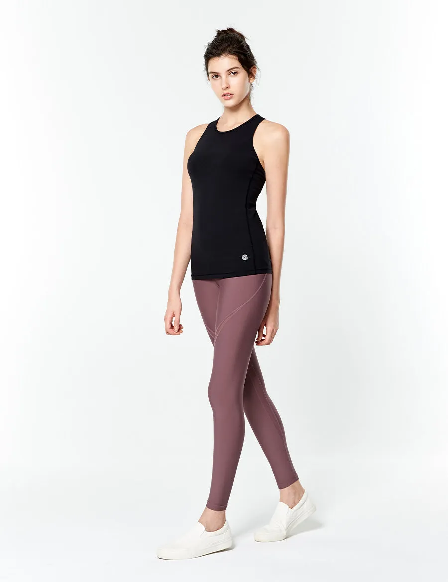 easyoga LA-VEDA Take-in Mesh Core Tights - P16 Misty Purple