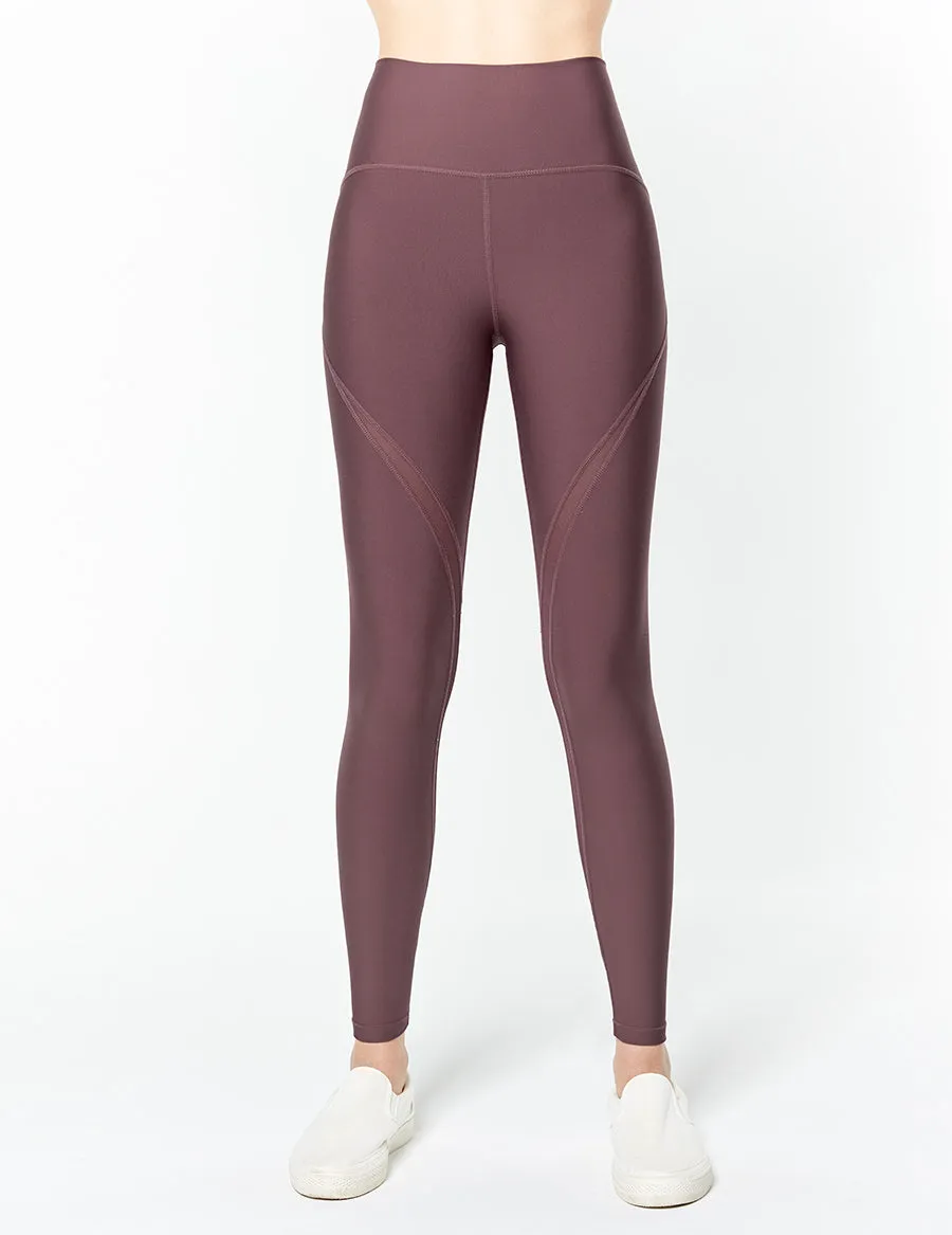 easyoga LA-VEDA Take-in Mesh Core Tights - P16 Misty Purple