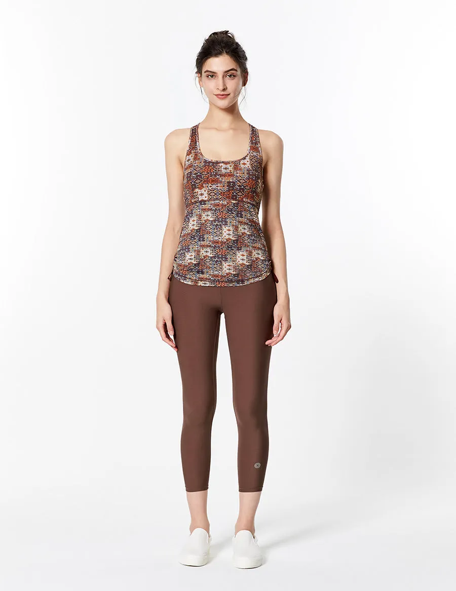 easyoga LA-VEDA Twiggy Core Cropped Tight - C1 Brown