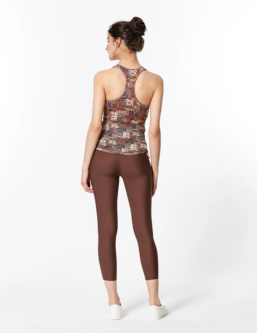 easyoga LA-VEDA Twiggy Core Cropped Tight - C1 Brown