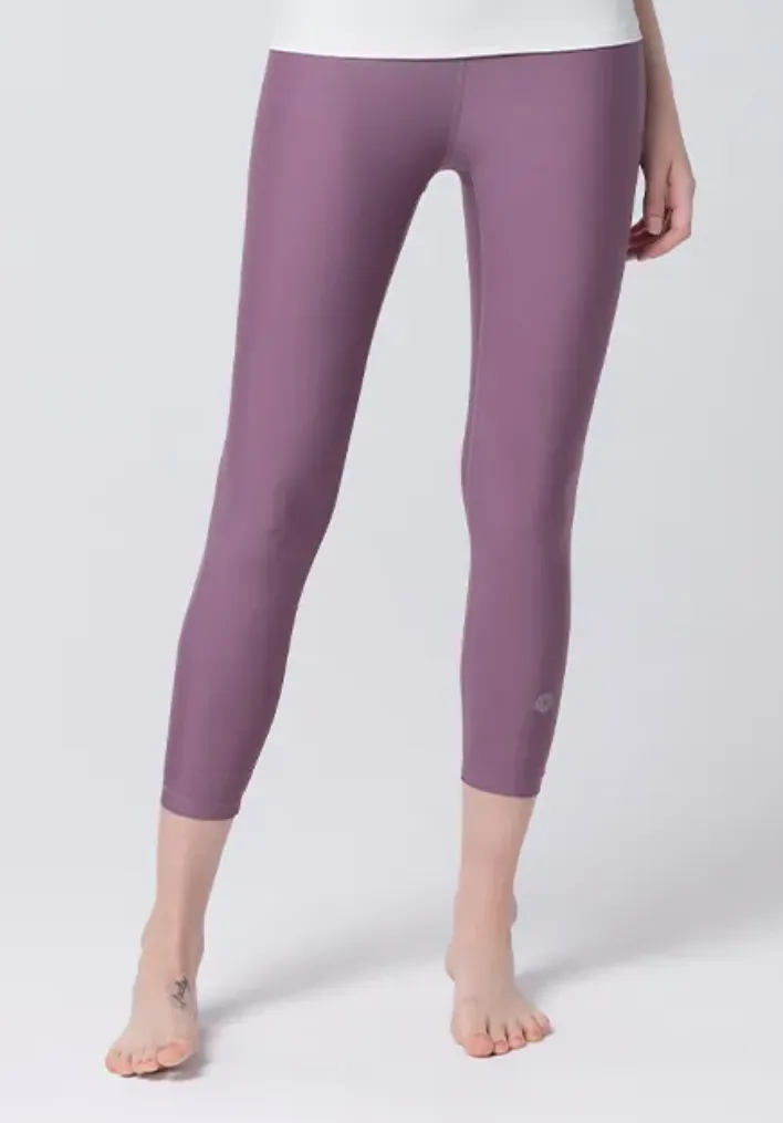 easyoga LA-VEDA Twiggy Core Cropped  Tights - Grapes
