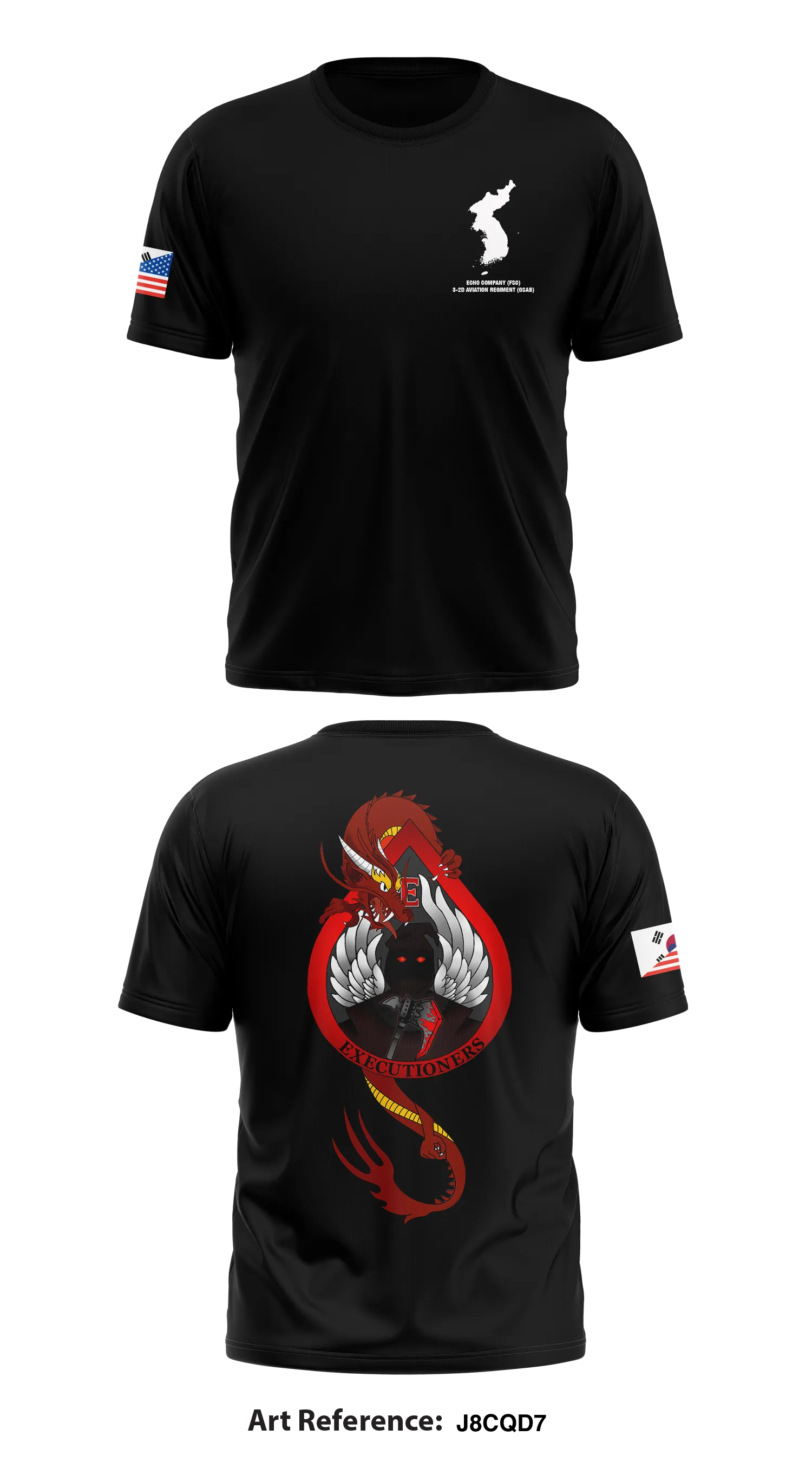 Echo Company (FSC), 3-2D Aviation Regiment (GSAB) Store 1 Core Men's SS Performance Tee - J8CQd7