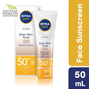 [Expiry: 09/2026] ] Nivea Sun SPF 50 UV Face Even Skin Tone BB Cream 50mL