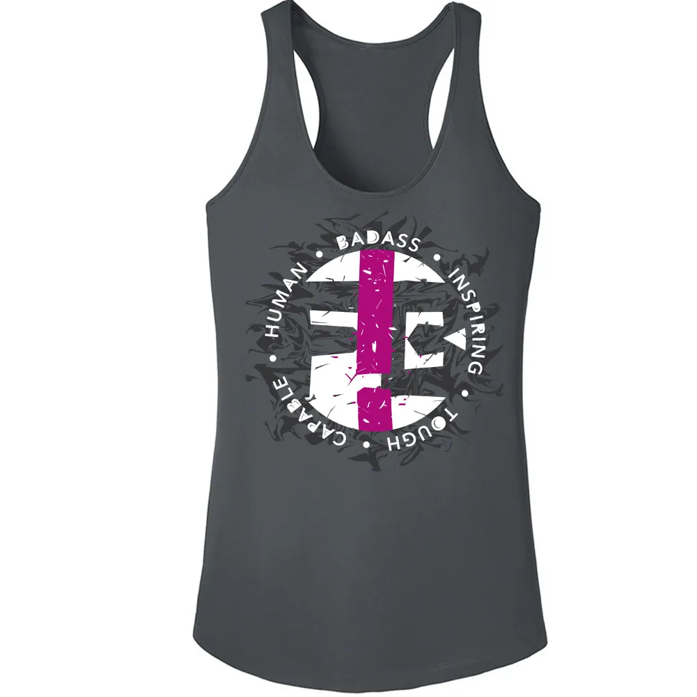 Fit Bitch - Racerback - Dry Wear - Badass - Limited Raspberry