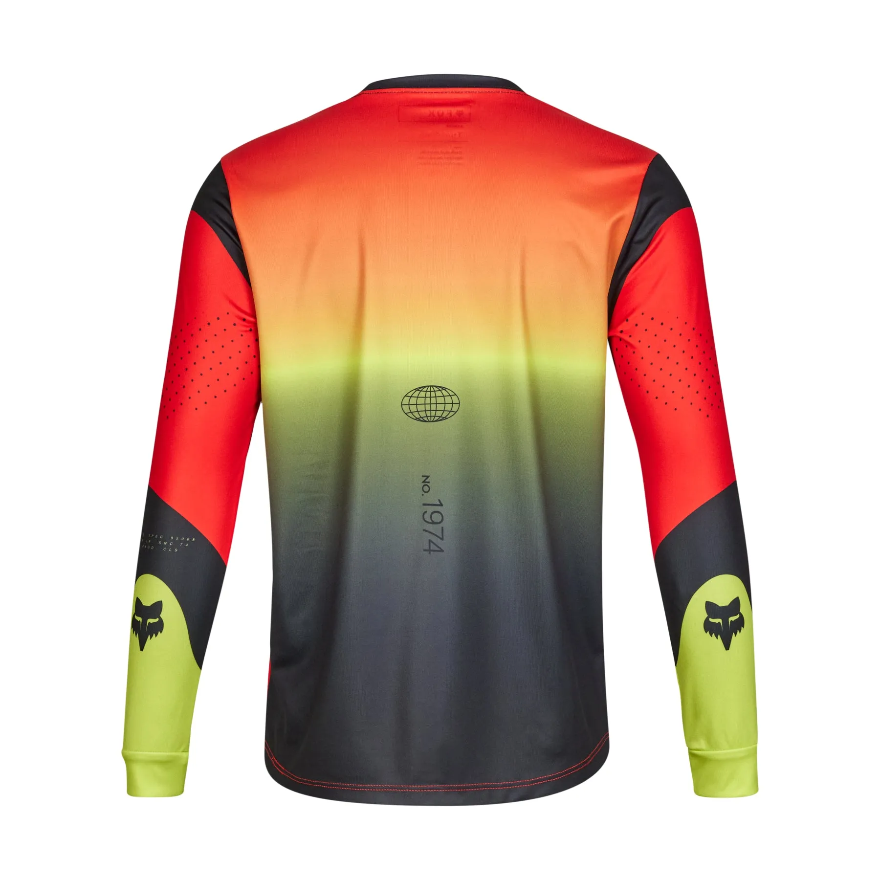 Fox Youth Ranger Ls Jersey Revise Red Yellow