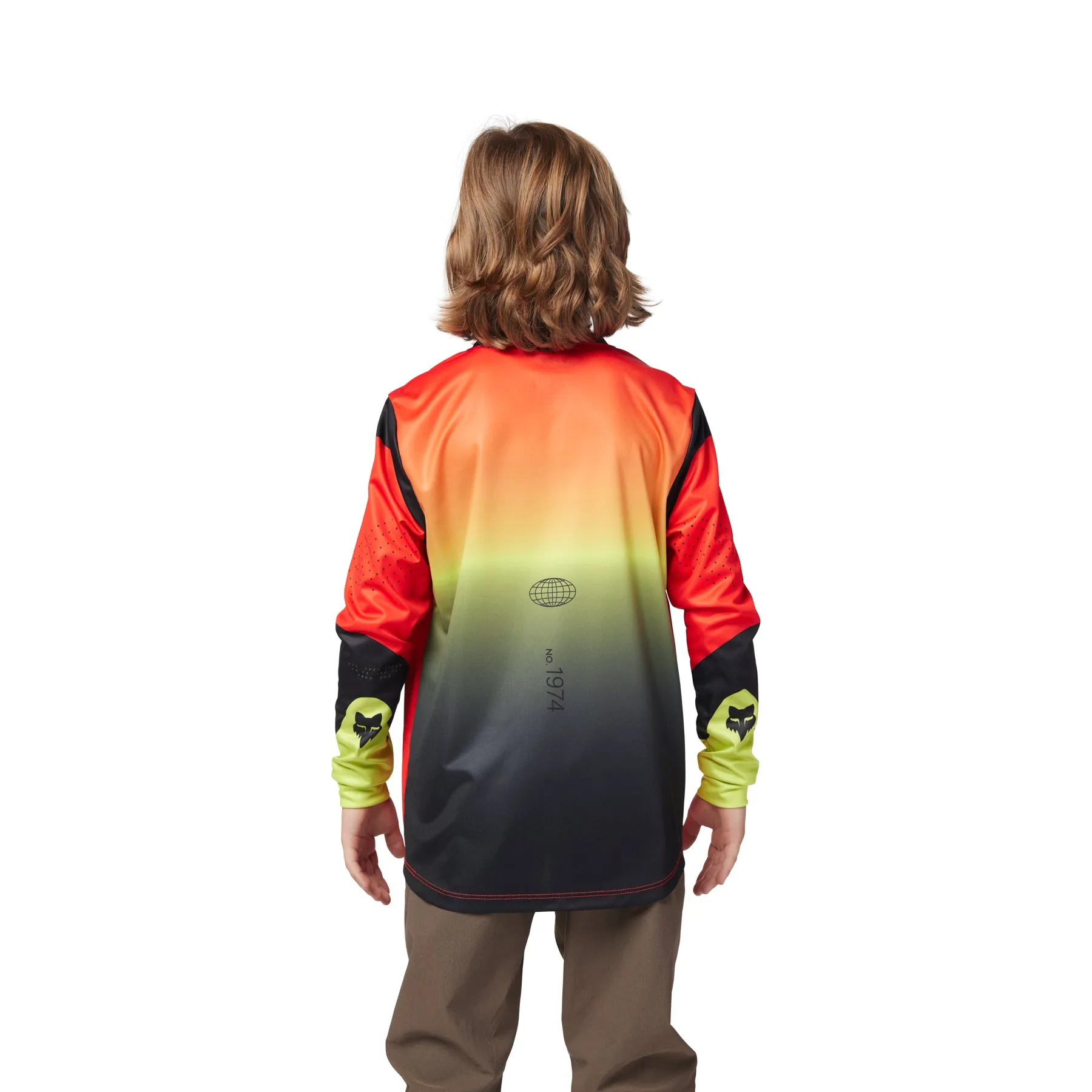 Fox Youth Ranger Ls Jersey Revise Red Yellow