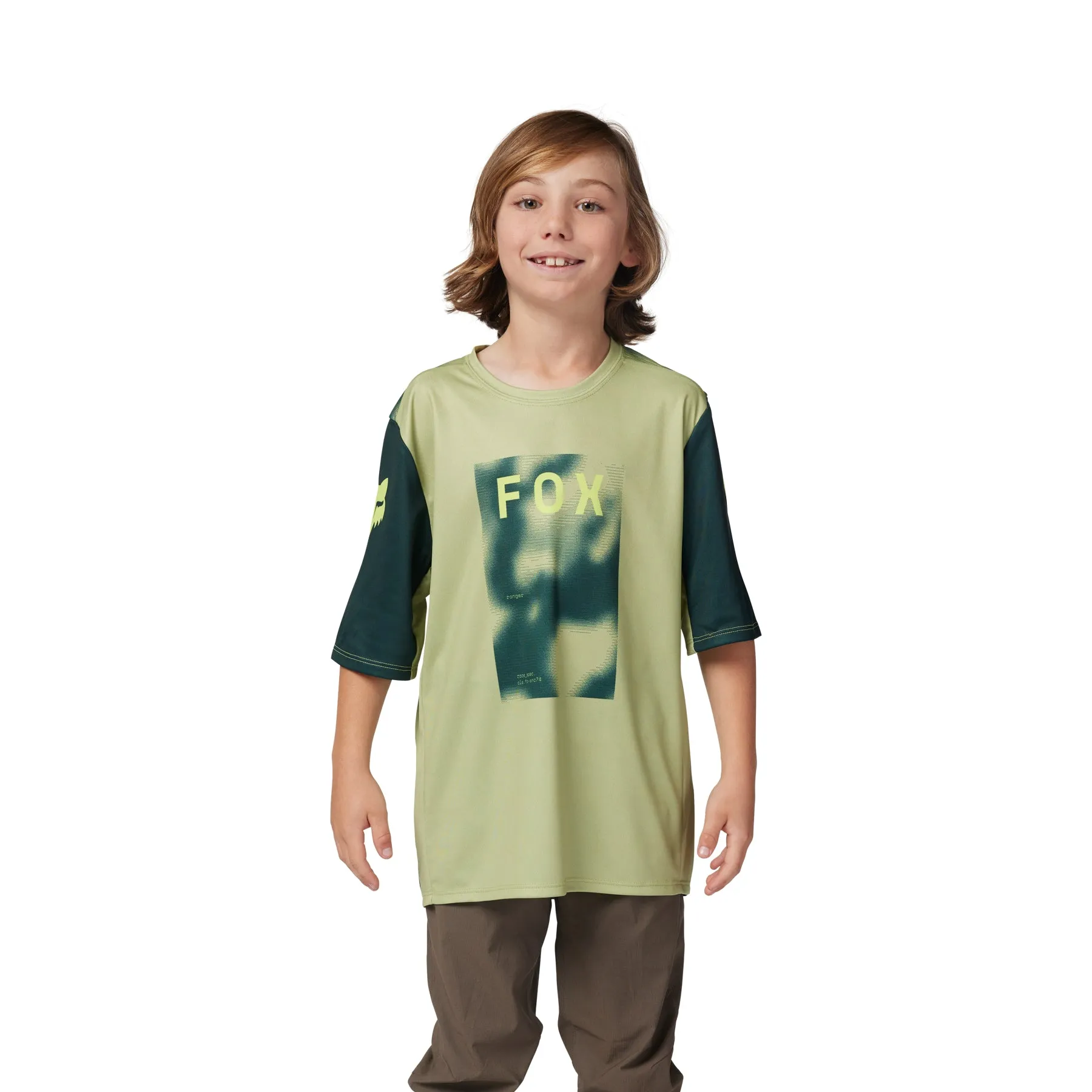 Fox Youth Ranger Ss Jersey Race Pale Green