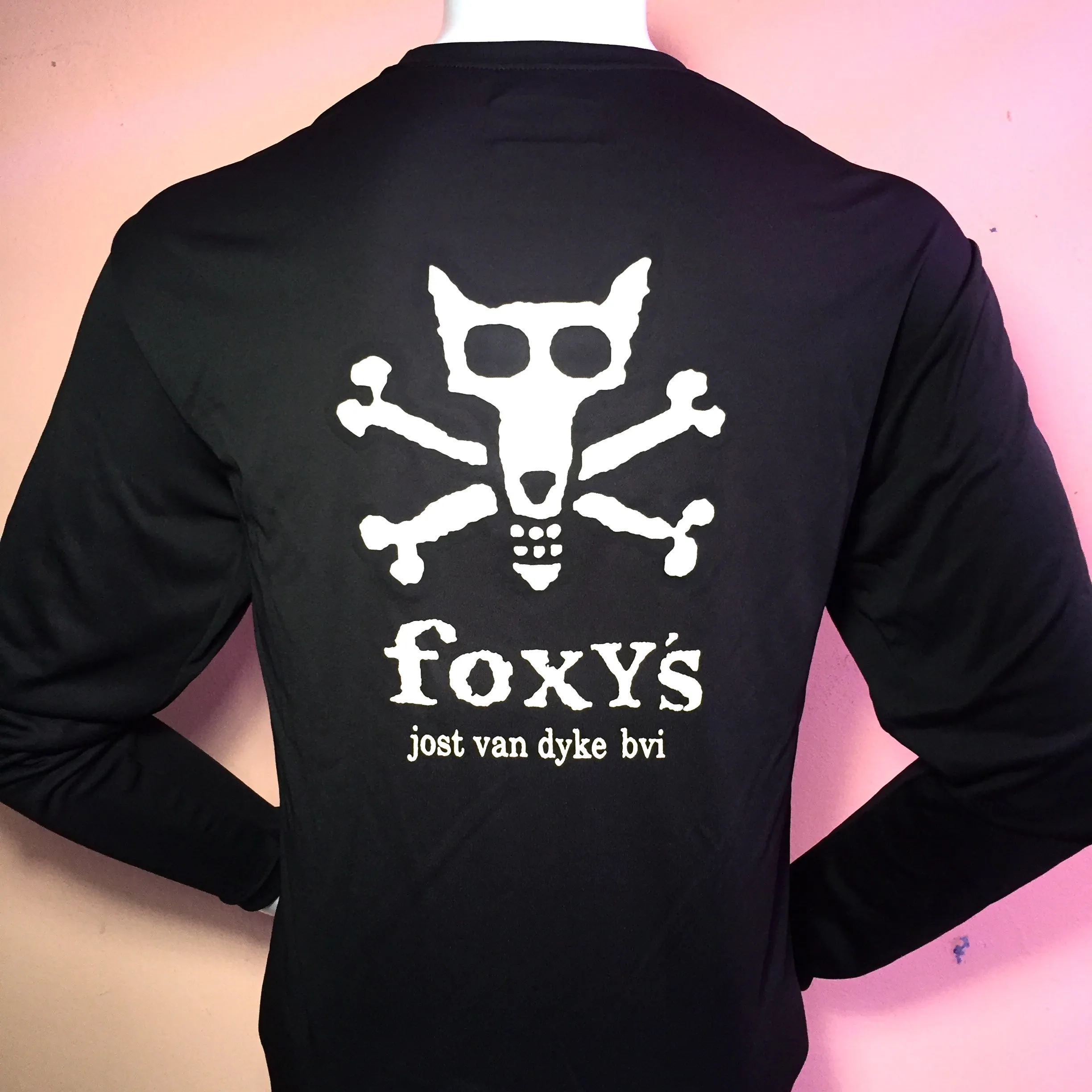 Foxy's 'Skull & Bones' Long Sleeve Performance Tee
