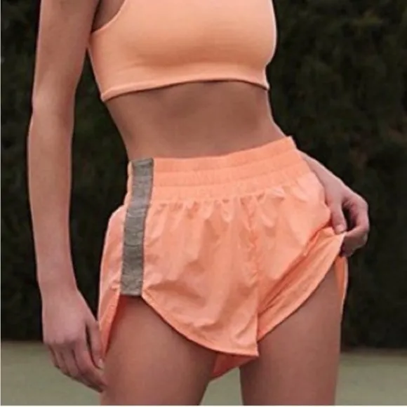 Free People Movement Women’s Trail Angel Peach Combo Shorts Size XS NEW