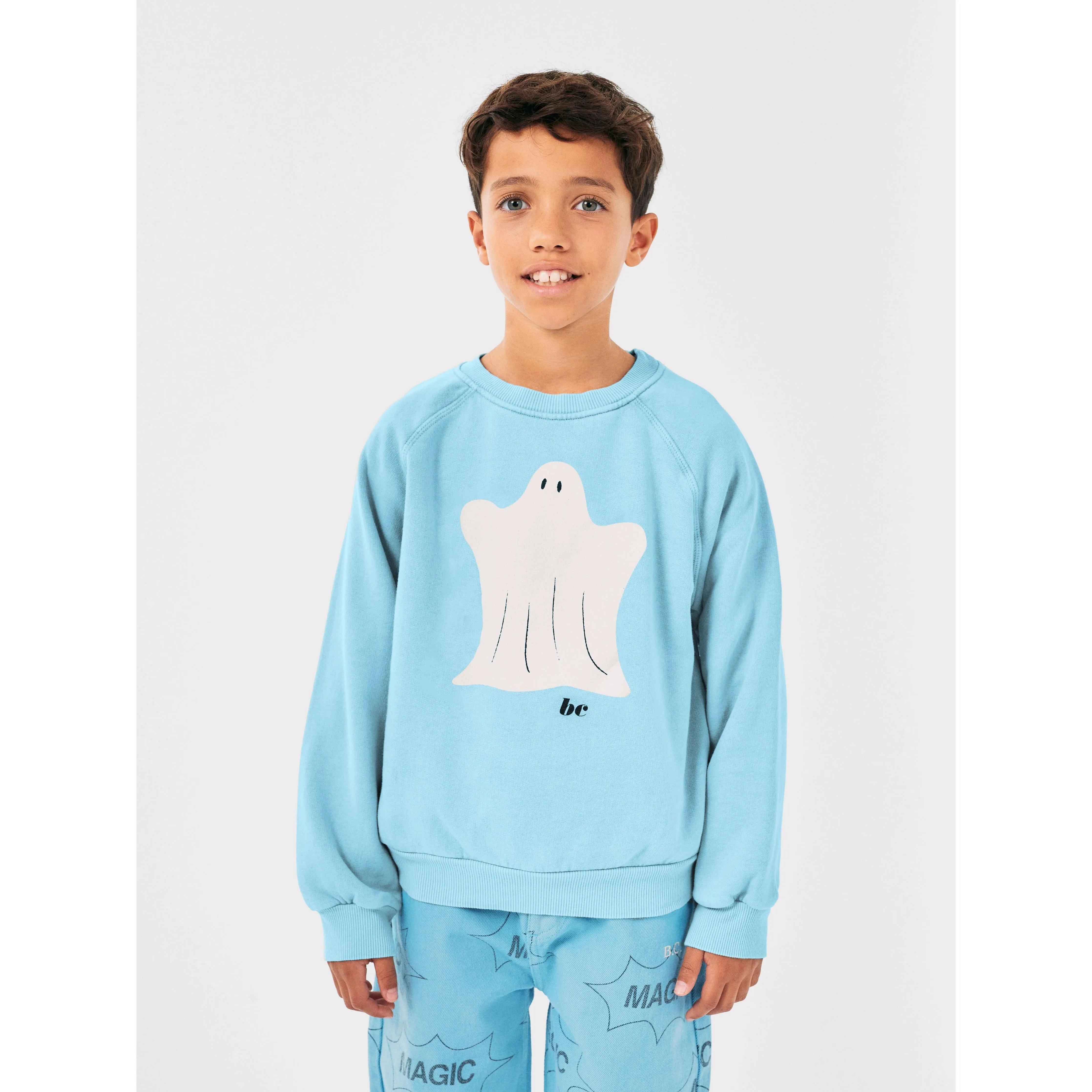 Funny Ghost Ranglan Sleeve Sweatshirt
