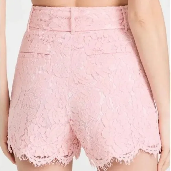 GENERATION LOVE Sydney White Lace Shorts Belted Size XS NEW