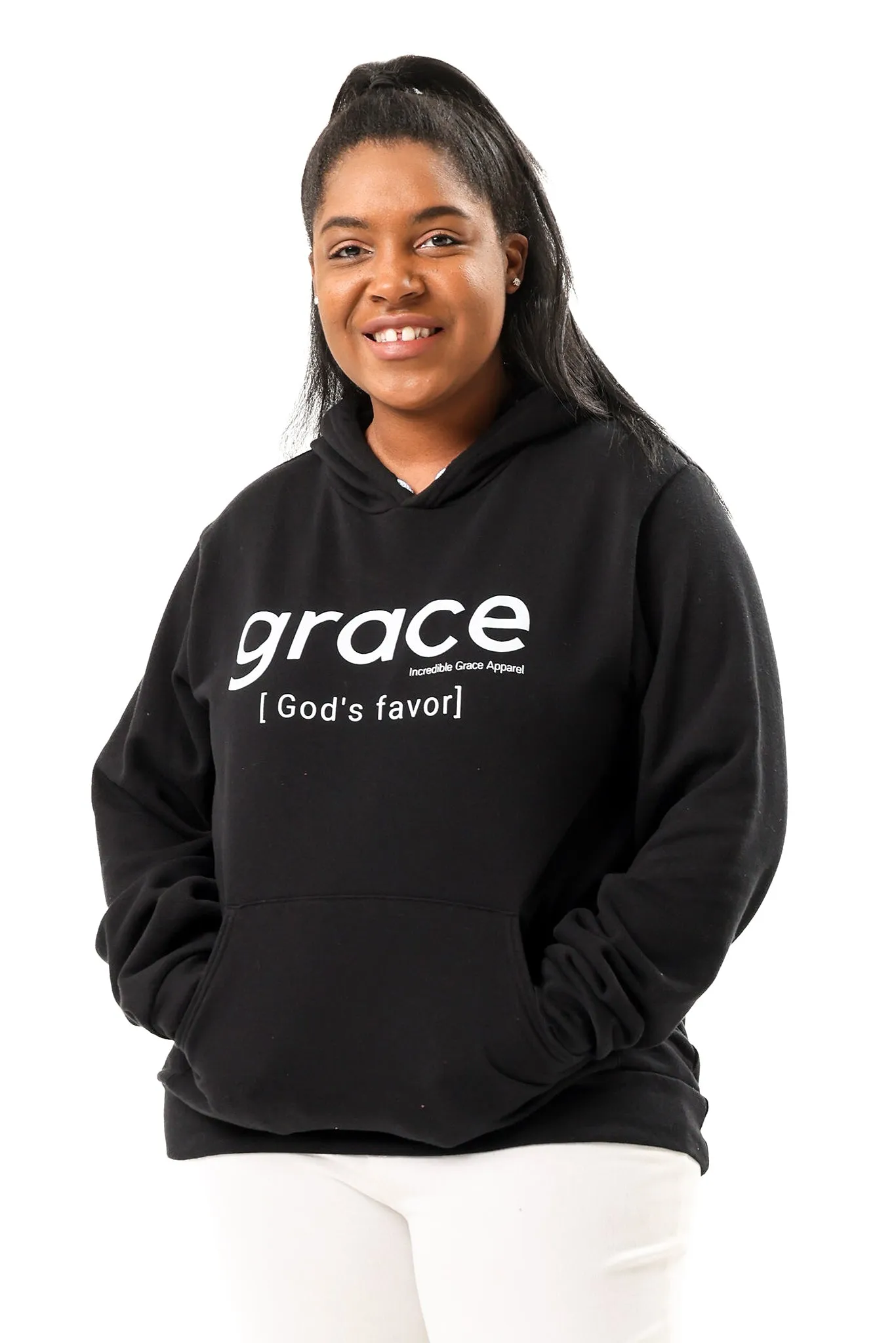 Grace is God's Favor Hoodie (Black)