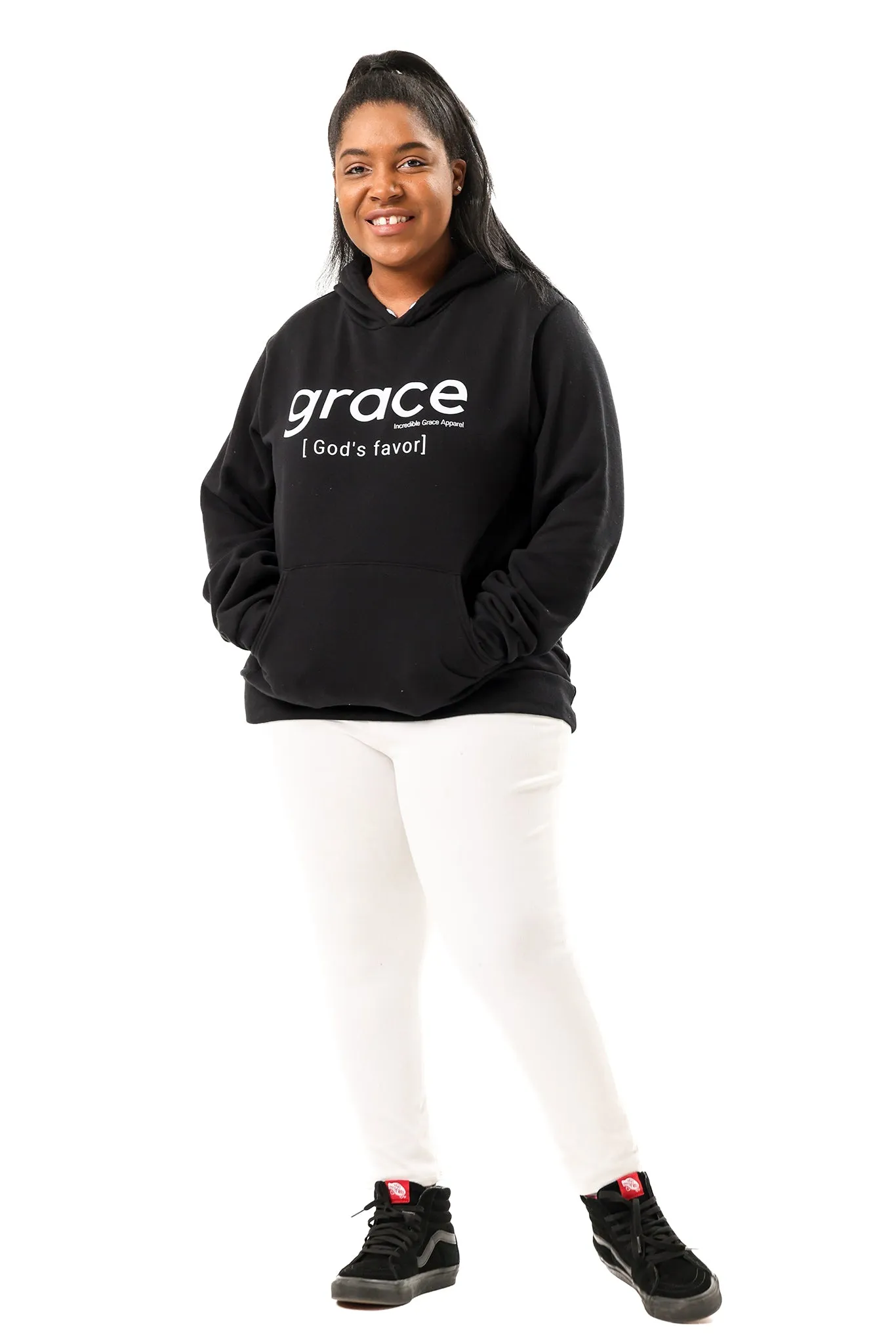 Grace is God's Favor Hoodie (Black)