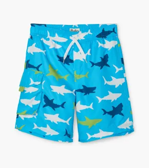 Great White Sharks Swim Trunks