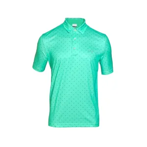 Greg Norman Hurricane Geometric Polo - Dark Aqua