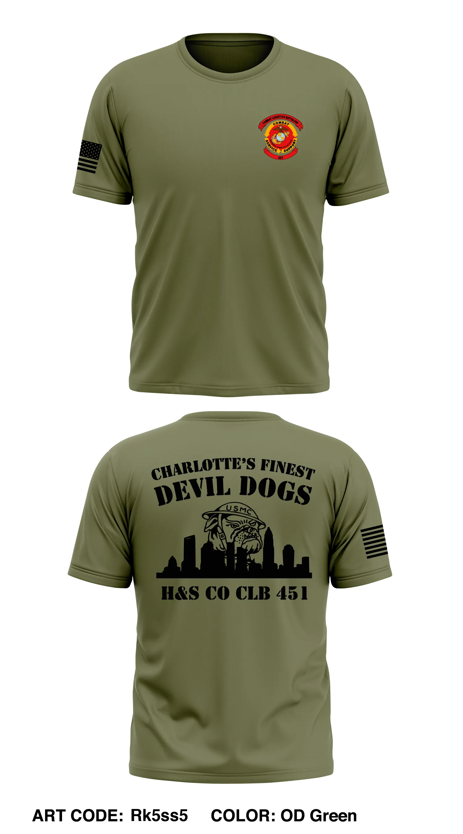 H&S Co CLB 451 Store 1 Core Men's SS Performance Tee - Rk5ss5