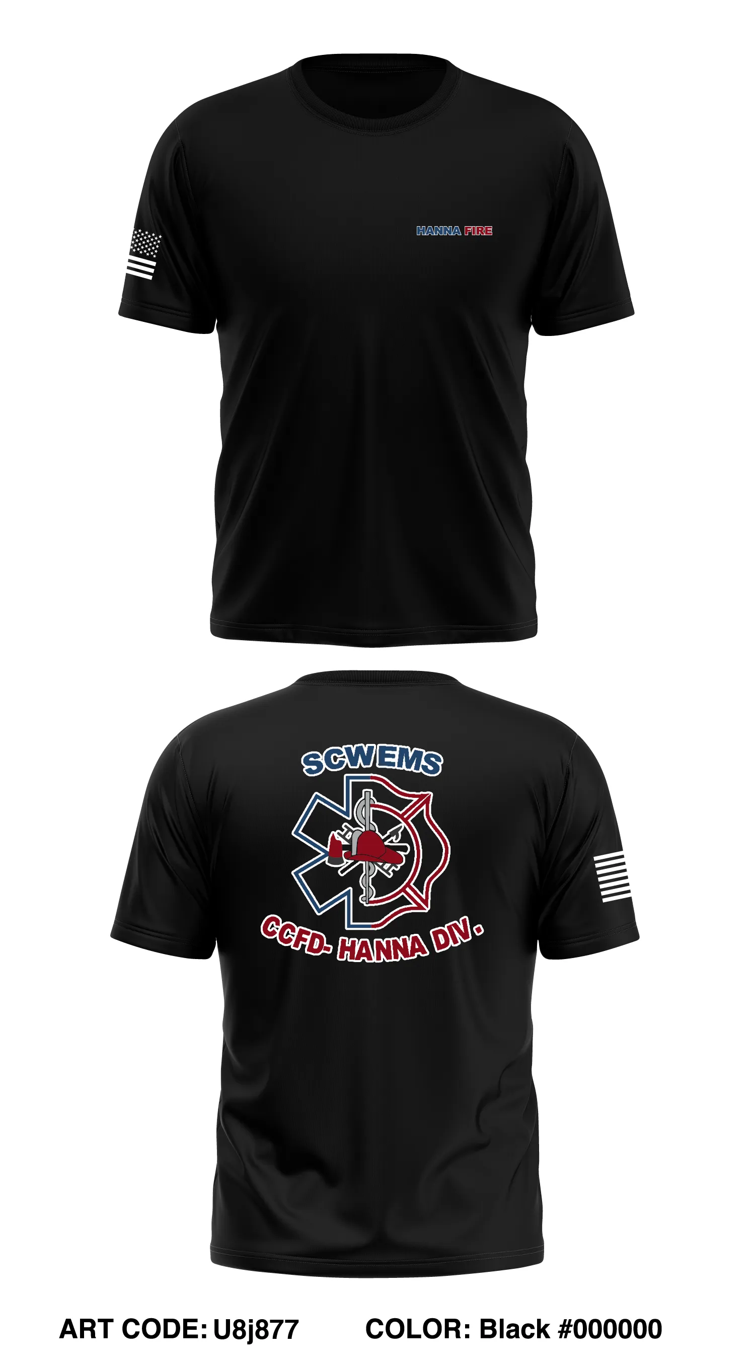 Hanna Fire Store 1 Core Men's SS Performance Tee - dr9DPk