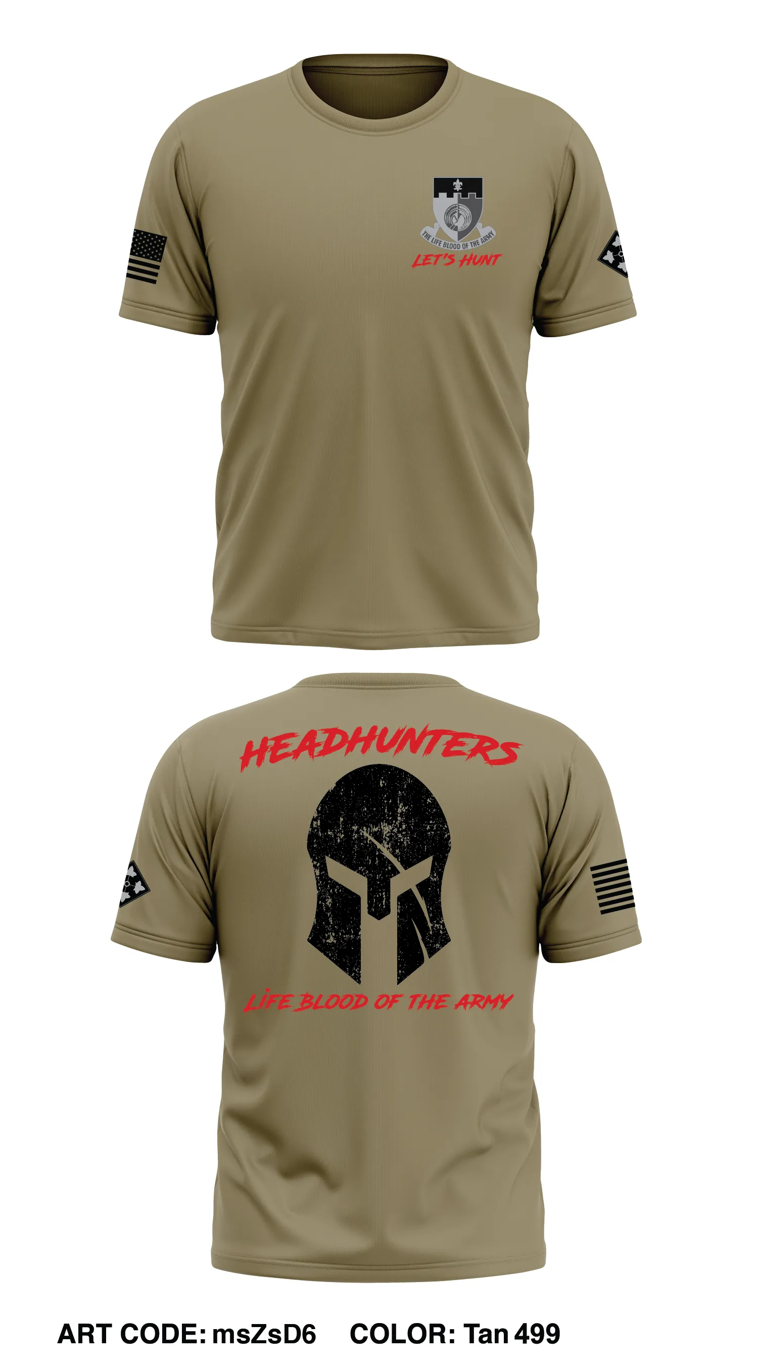 HHC, 64BSB, 3ABCT Store 1 Core Men's SS Performance Tee - msZsD6