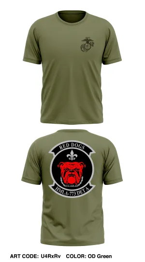 HMLA 773 Red Dogs Store 1 Core Men's SS Performance Tee - U4RxRv