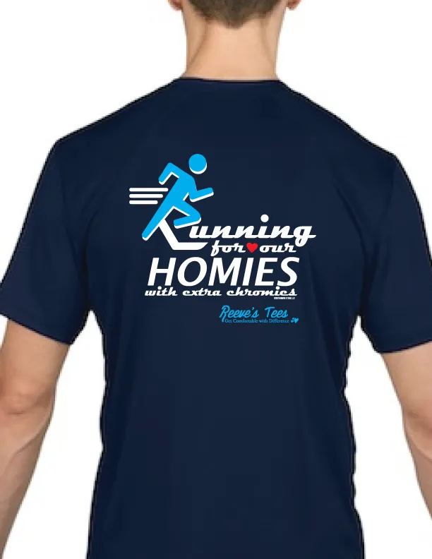 HWEC - "Running for Our Homies with Extra Chromies"- Ladies - Short Sleeve Performance Tee