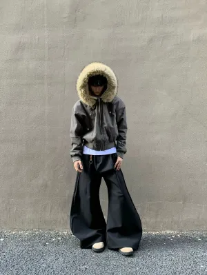 Insulated Fur Hooded Jacket