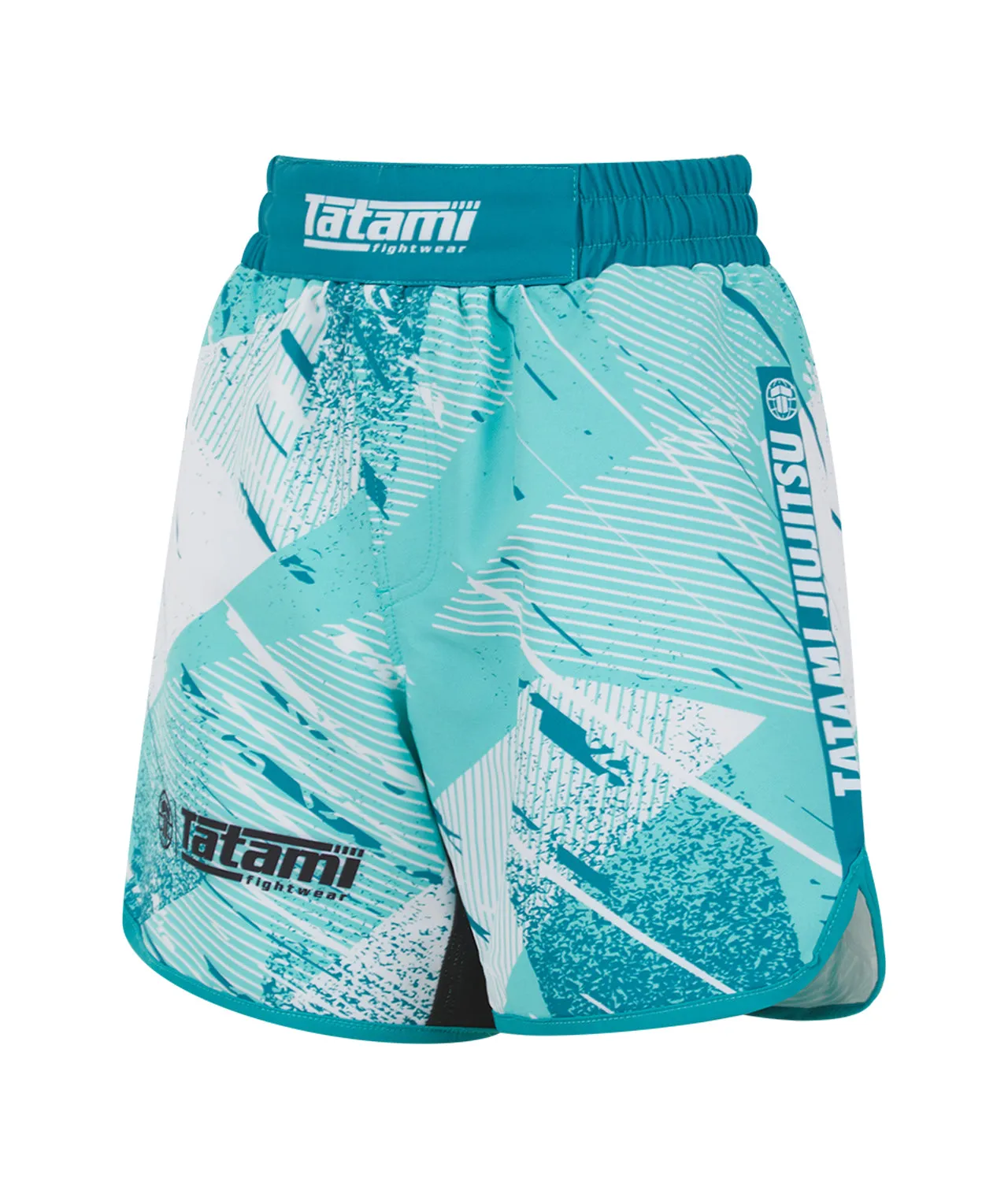 Kids Abstract Shorts - Aquamarine