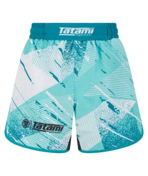 Kids Abstract Shorts - Aquamarine