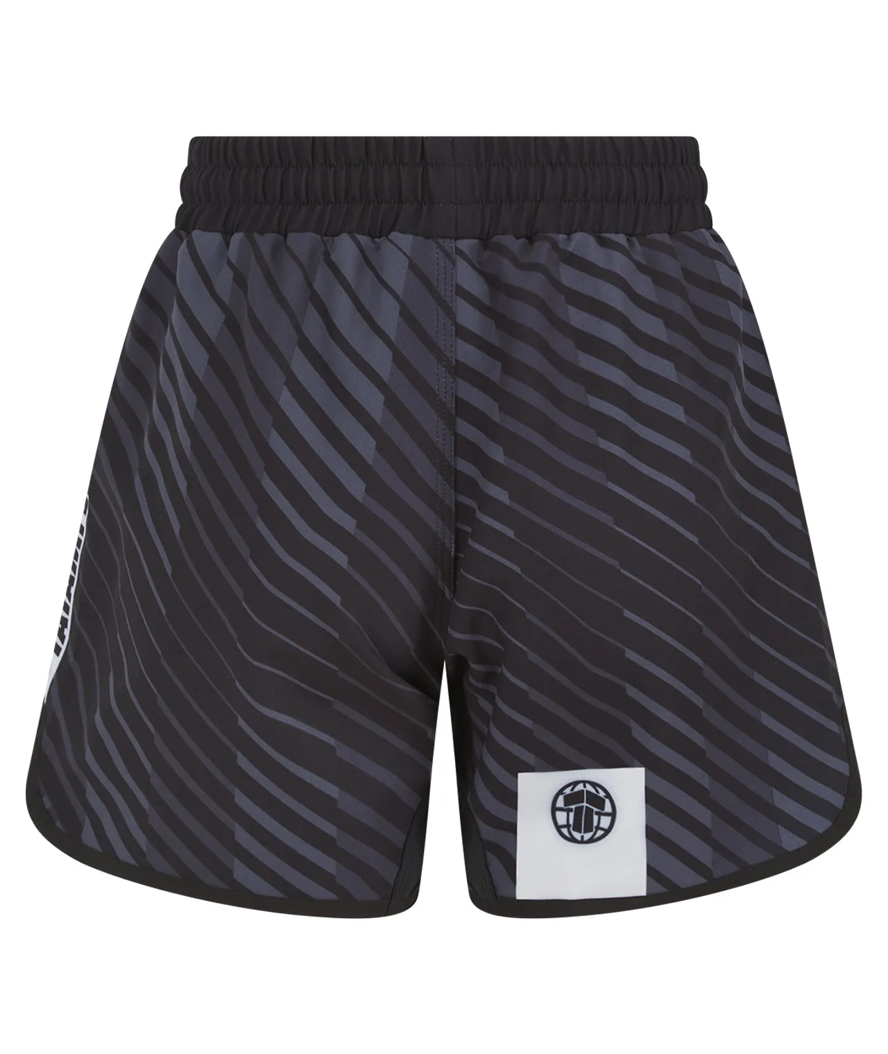 Kids Abstract Shorts - Black & Grey
