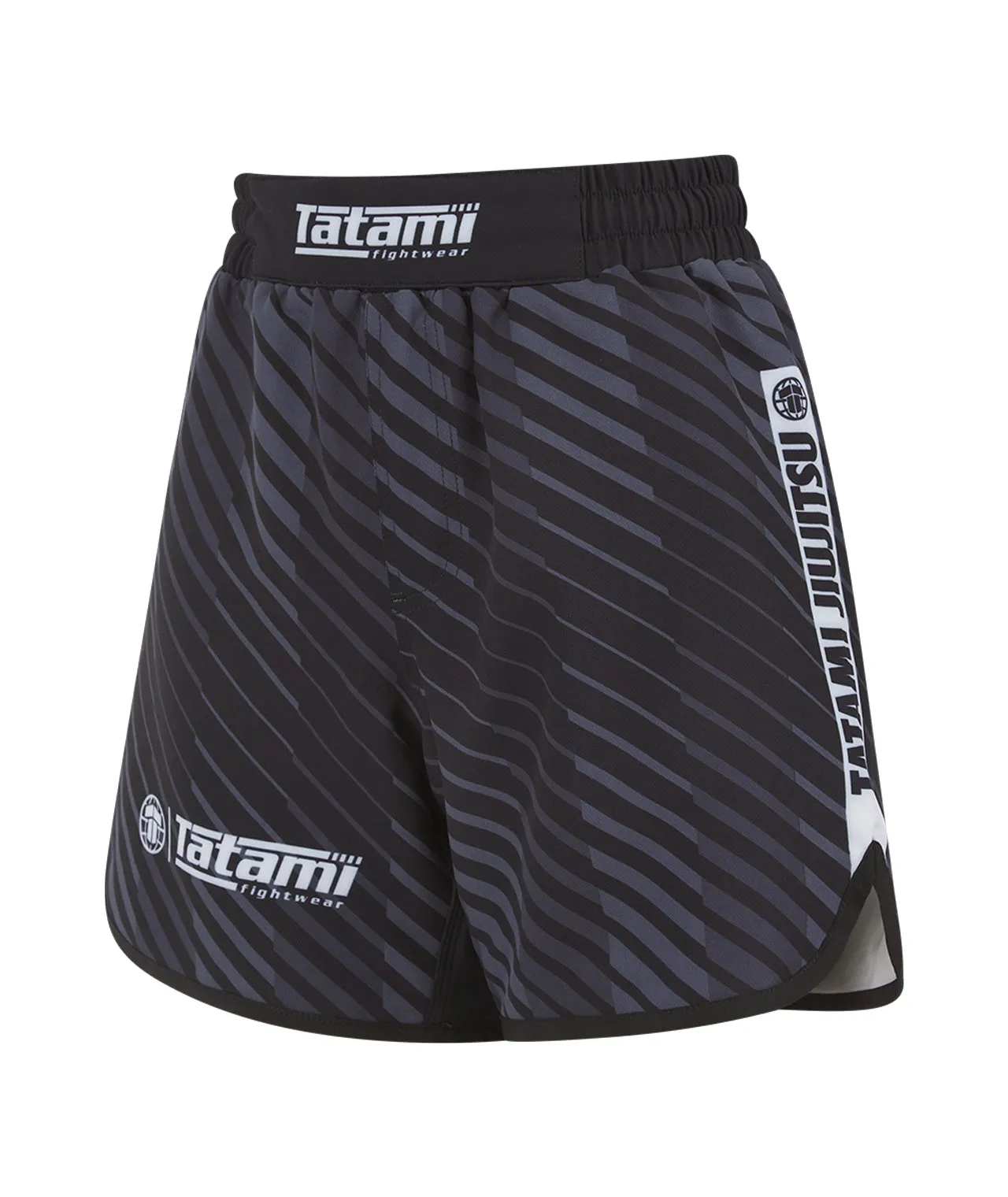Kids Abstract Shorts - Black & Grey