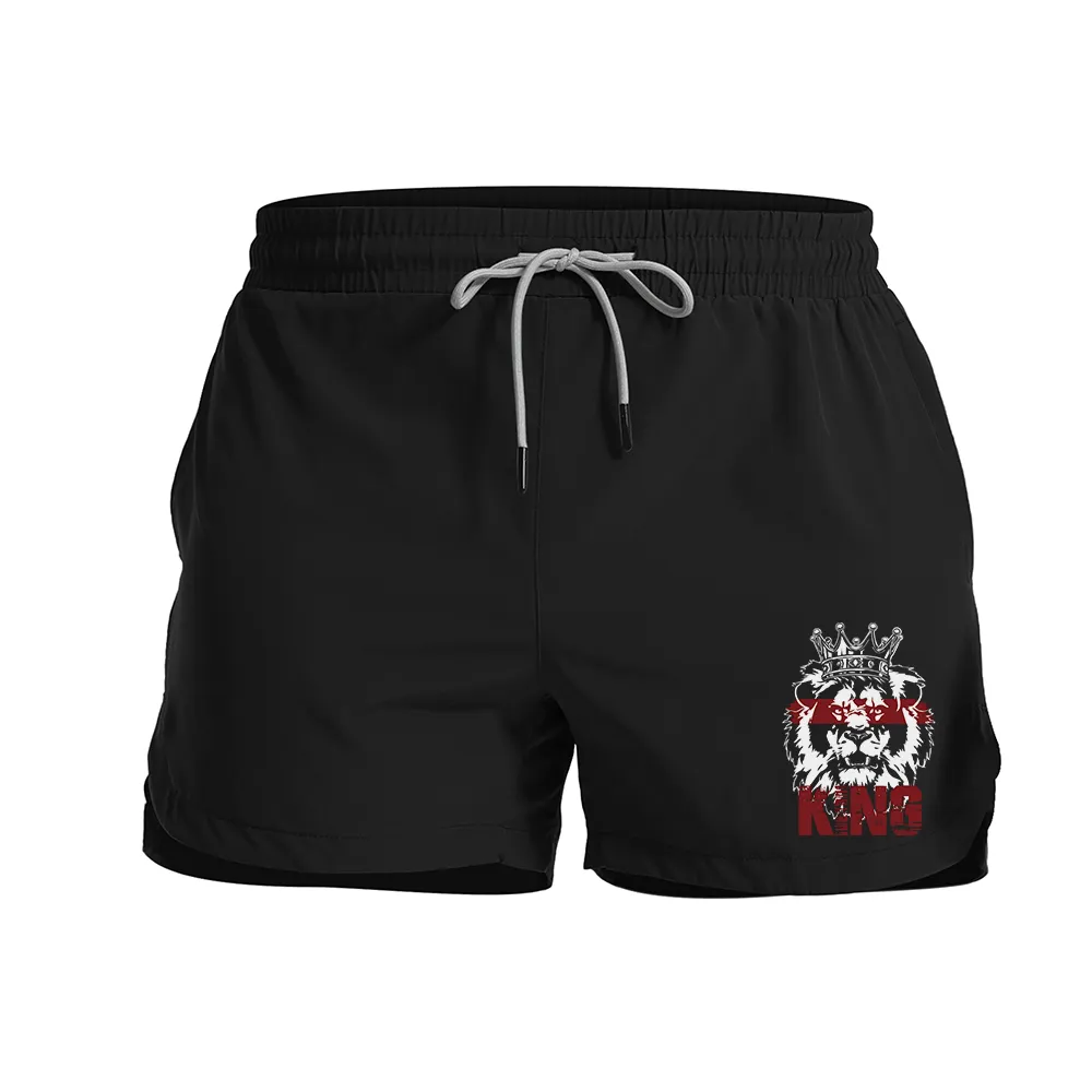King Of Lions Graphic Shorts