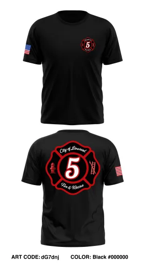 Linwood Fire Department  Store 1 Core Men's SS Performance Tee - dG7dnj