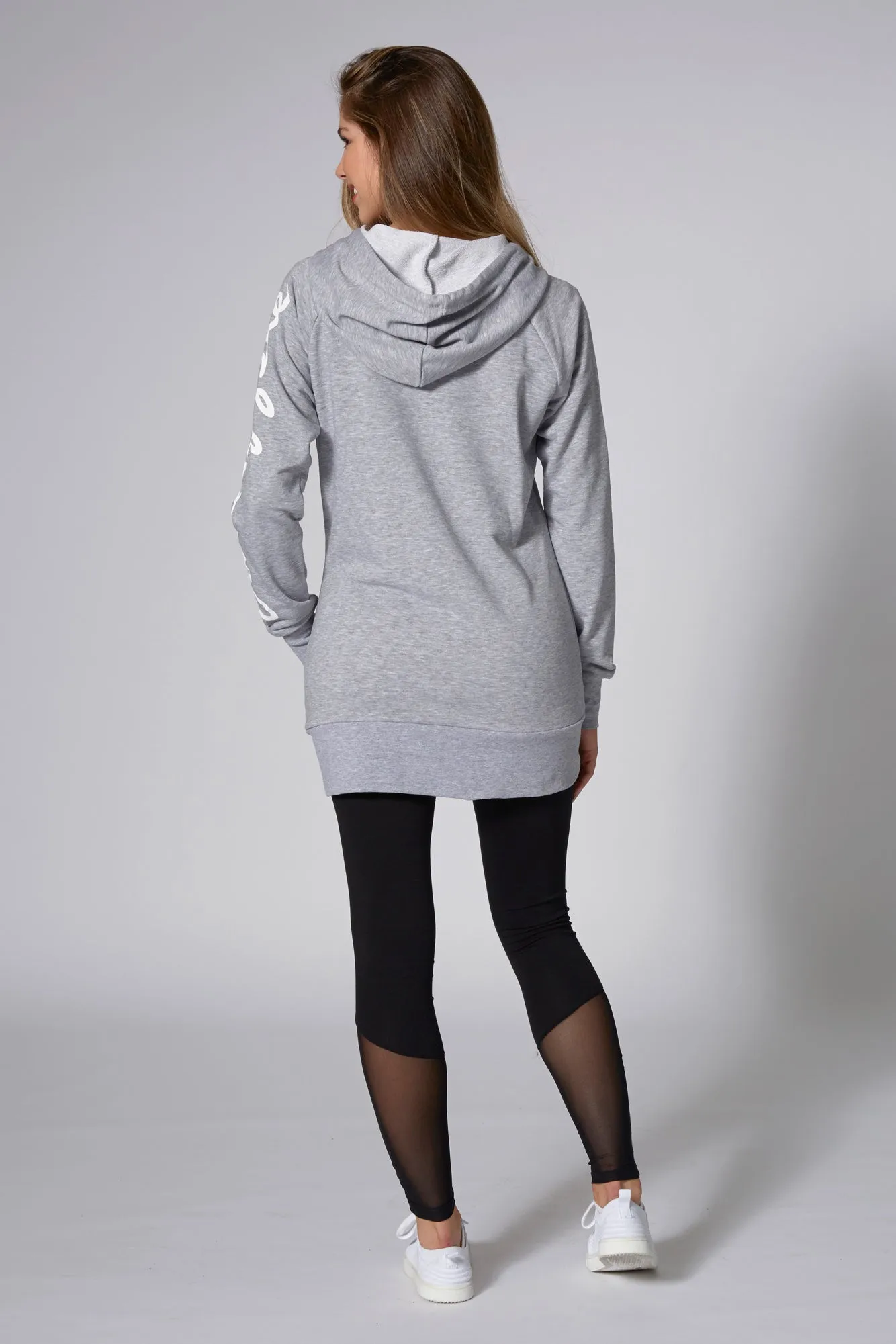 Longline Logo Hoodie