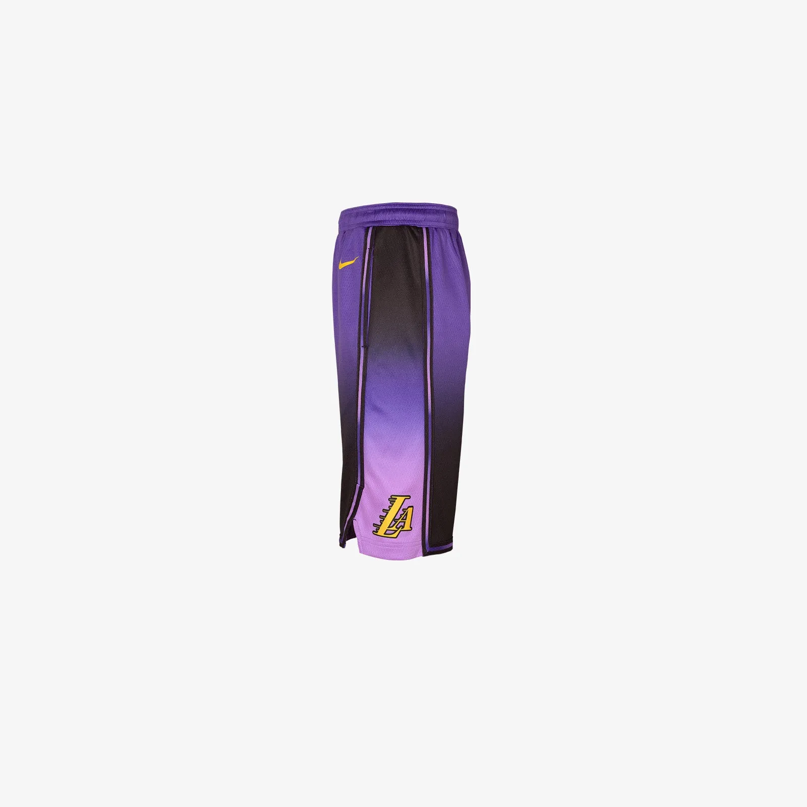 Los Angeles Lakers City Edition Youth Swingman Shorts - Purple
