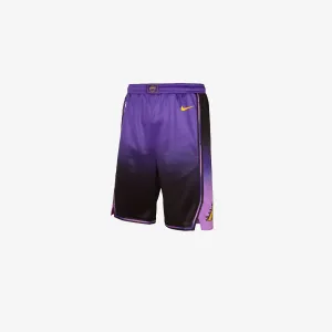 Los Angeles Lakers City Edition Youth Swingman Shorts - Purple