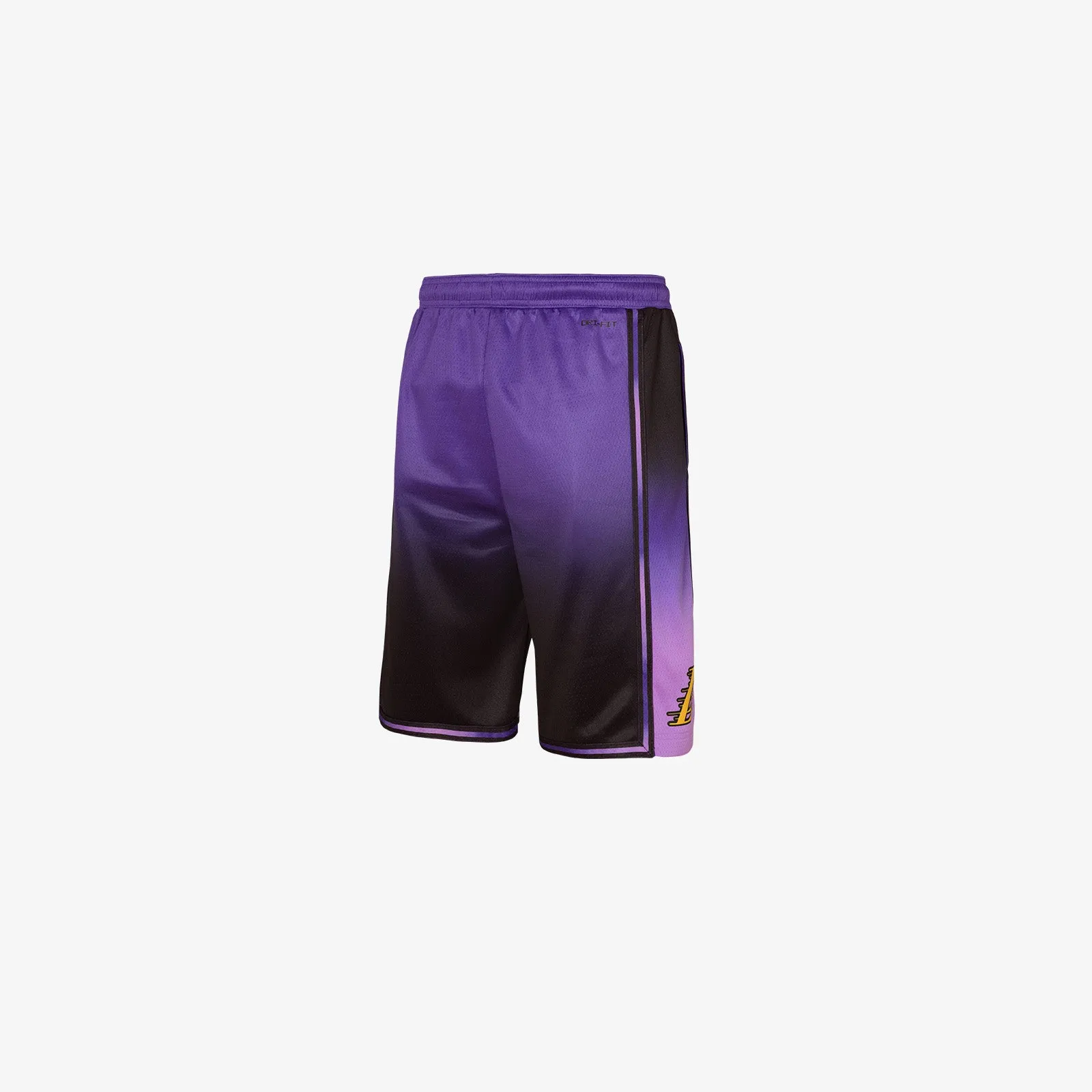 Los Angeles Lakers City Edition Youth Swingman Shorts - Purple
