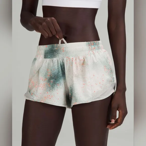 Lululemon Hotty Hot Low Rise Short 2.5&quot; reflective