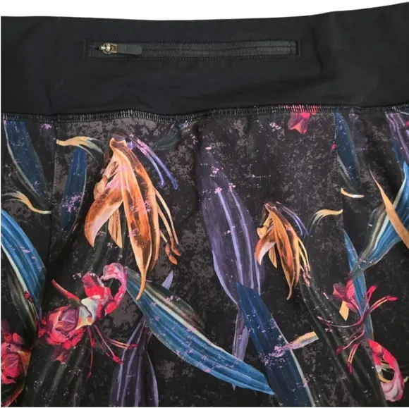 Lululemon Pace Rival Mid-Rise SkirtVeiled Floral Black Multi 12