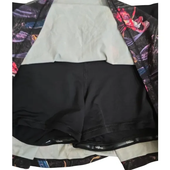 Lululemon Pace Rival Mid-Rise SkirtVeiled Floral Black Multi 12